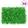 &nbsp;vidaXL Valla de hojas de helecho artificial 6 uds verde 40x60 cm