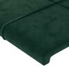 vidaXL Estructura cama sin colch&oacute;n terciopelo verde oscuro 100x200 cm