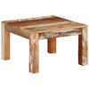vidaXL Mesa de centro de madera maciza reciclada 55x55x35 cm