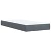 vidaXL Cama box spring con colch&oacute;n terciopelo gris oscuro 100x200 cm