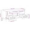 vidaXL Unidades de TV con caj&oacute;n 100 x 33 x 46 cm Madera contrachapada