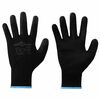 vidaXL Guantes de Trabajo 24 uds. Negro 9 / l Poli&eacute;ster