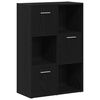 vidaXL Estanter&iacute;a/separador de ambientes de roble negro, 60,5 x 30 x 90 cm, madera de ingenier&iacute;a