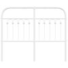 vidaXL Cabecero de metal blanco 120 cm
