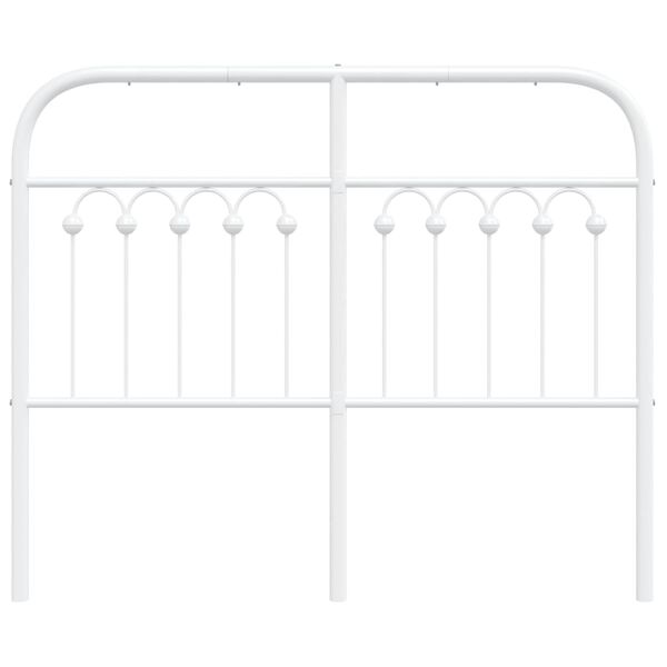 vidaXL Cabecero de metal blanco 120 cm