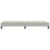 vidaXL Estructura de cama sin colchón terciopelo gris claro 100x210 cm