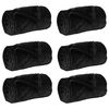 vidaXL Mantitas de Sof&aacute; 6 uds. Negro 220 x 240 cm 8.24 Lana