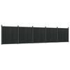 vidaXL Panel de valla WPC gris 872x186 cm