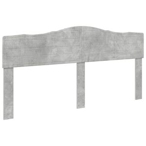 vidaXL Cabecero Gris Concreto Madera contrachapada