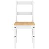 vidaXL Juego de comedor Panama 5 pzas madera maciza de pino blanco