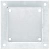 vidaXL Bases para postes cuadradas 4 uds. Plata 141x141 mm