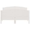 vidaXL Estructura de cama sin colch&oacute;n madera de pino blanca 140x190 cm
