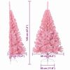 vidaXL &Aacute;rbol de Navidad Artificial Preiluminado Rosa 120 cm PVC