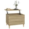 vidaXL Mesa de centro madera contrachapada roble Sonoma 60x44,5x45 cm