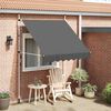 vidaXL Toldo retráctil de operación manual antracita 200 cm