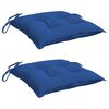 vidaXL Cojines de silla de jardín 2 uds tela Oxford azul 40x40x7 cm