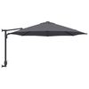 vidaXL Parasol de jardín Antracita y Negro 248 x 248 x 148 cm