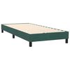 vidaXL Cama box spring con colch&oacute;n terciopelo verde oscuro 90x220 cm