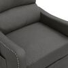 vidaXL Sill&oacute;n de masaje de tela gris oscuro