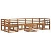 vidaXL Conjunto de sof&aacute;s de exterior 8 pcs Natural