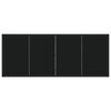 vidaXL Conjunto de Comedor de Jard&iacute;n 7 pcs Negro