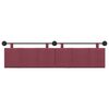 vidaXL Cabecera Colgante Rayado Rojo vino 210 x 55 x 5 cm tela