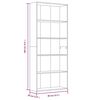 vidaXL Estanter&iacute;a 5 pisos madera contrachapada gris Sonoma 80x30x189cm