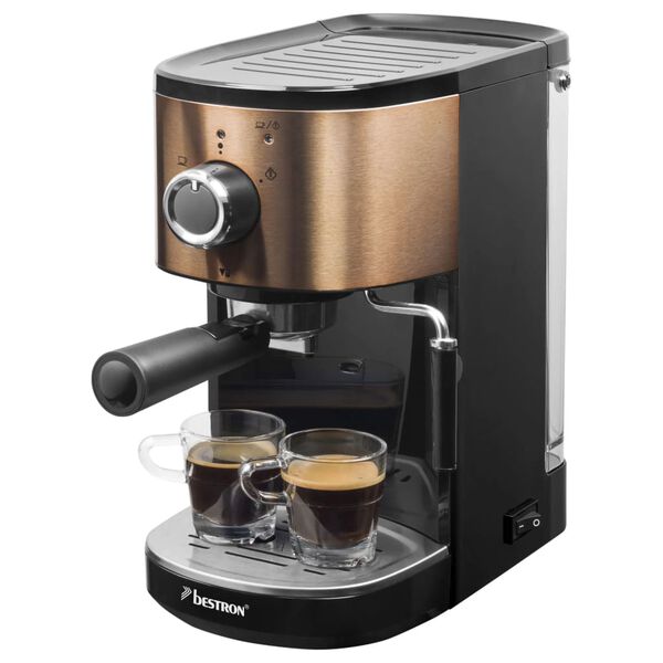 Bestron Cafetera de espresso Copper Collection AES1000CO" 1,2 L