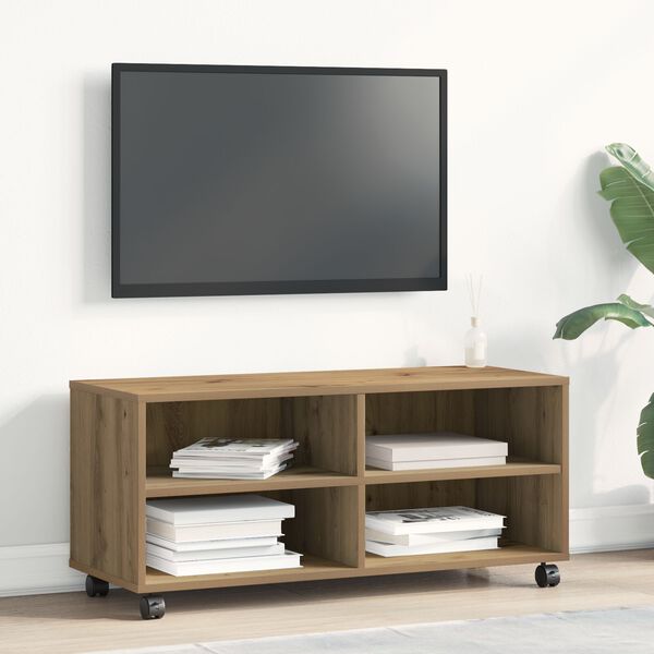 vidaXL Gabinete de TV Marr&oacute;n 90 x 35 x 40.5 cm Madera contrachapada