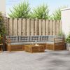 vidaXL Conjunto de sof&aacute;s de exterior 6 pcs Gris Natural y Claro