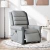 vidaXL Sill&oacute;n reclinable de masaje el&eacute;ctrico tela gris claro