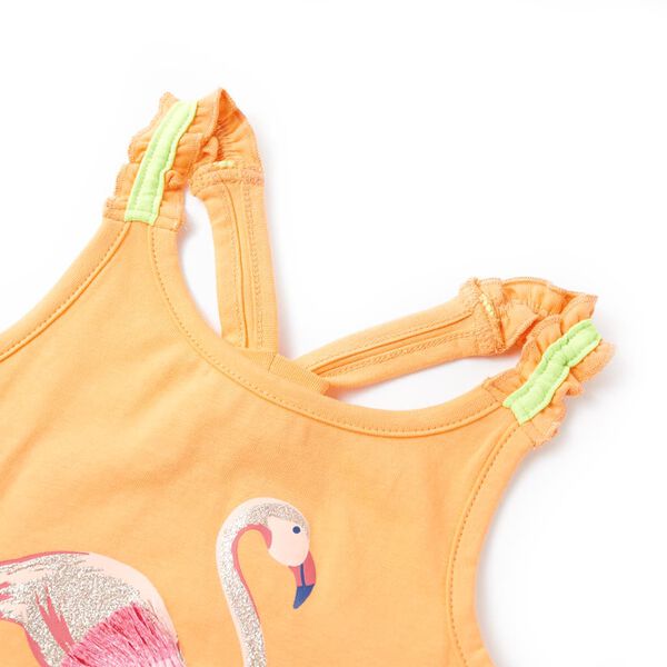 Camiseta de tirantes infantil naranja 104