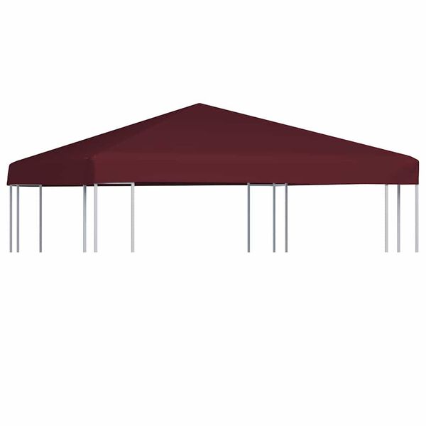 vidaXL Toldo de cenador burdeos 310 g/m² 3x3 m