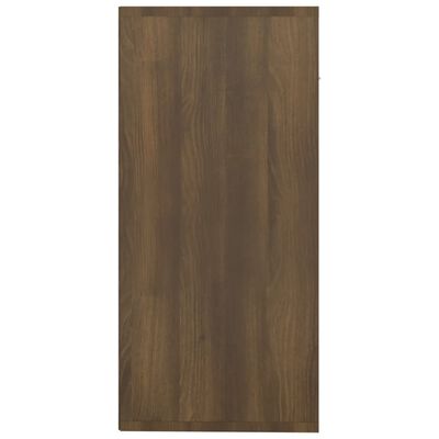 vidaXL Aparador madera contrachapada roble marrón 88x30x65 cm