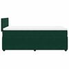 vidaXL Cama box spring con colch&oacute;n terciopelo verde oscuro 90x200 cm