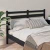 vidaXL Cabecero de cama madera maciza de pino negro 156x4x100 cm
