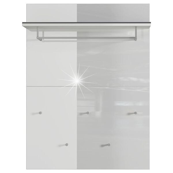 Germania Panel perchero GW-Rimini 75x30x101 cm grafito y blanco