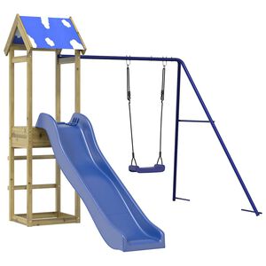vidaXL Parque infantil de exterior madera de pino impregnada