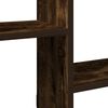 vidaXL Estante cubo de pared 5 compartimentos madera roble ahumado