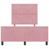 vidaXL Cama tipo Box Spring con cabecera Rosa 120 x 200 cm Terciopelo