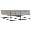 vidaXL Mesa de centro madera de ingenier&iacute;a gris Sonoma 100x99x40 cm