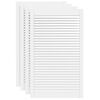 vidaXL Puerta de armario lamas 4 uds madera pino blanco 99,3x59,4 cm