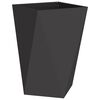 vidaXL Jardinera 2 pcs Negro 50 x 50 x 75 cm Acero