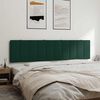 vidaXL Cabecero de cama acolchado Hanko terciopelo verde oscuro 200 cm
