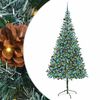 vidaXL &Aacute;rbol de Navidad artificial Verde 210 cm PVC y acero
