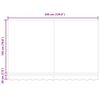 vidaXL Toldo Retr&aacute;ctil Crema 350 x 200 cm Poli&eacute;ster y metal