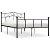 vidaXL Estructura de cama sin colch&oacute;n metal negro 160x200 cm