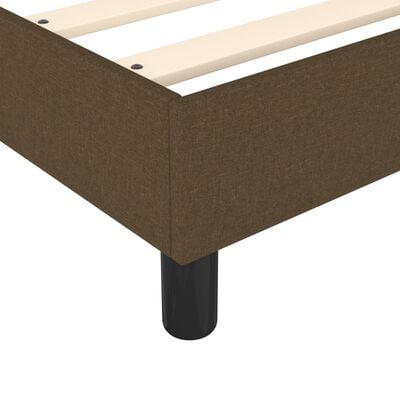 vidaXL Estructura de cama de tela marrón 90x190 cm