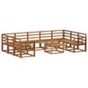 vidaXL Conjunto de sof&aacute;s de exterior 10 pcs Natural