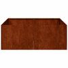 vidaXL Jardinera oxidada acero corten 80x80x30 cm